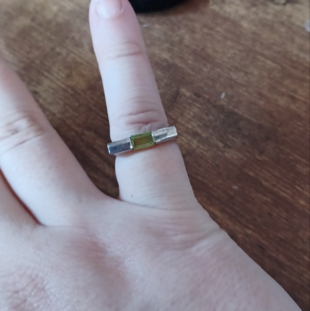 Silver Crystal Statement Ring